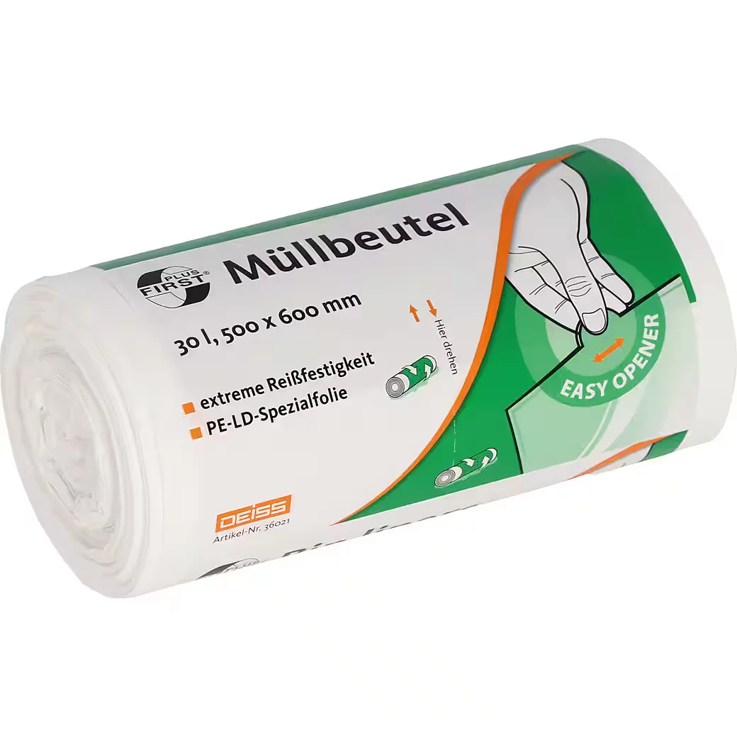 SOENNECKEN Papierkorbbeutel 30 l weiß 50 Stück 36021