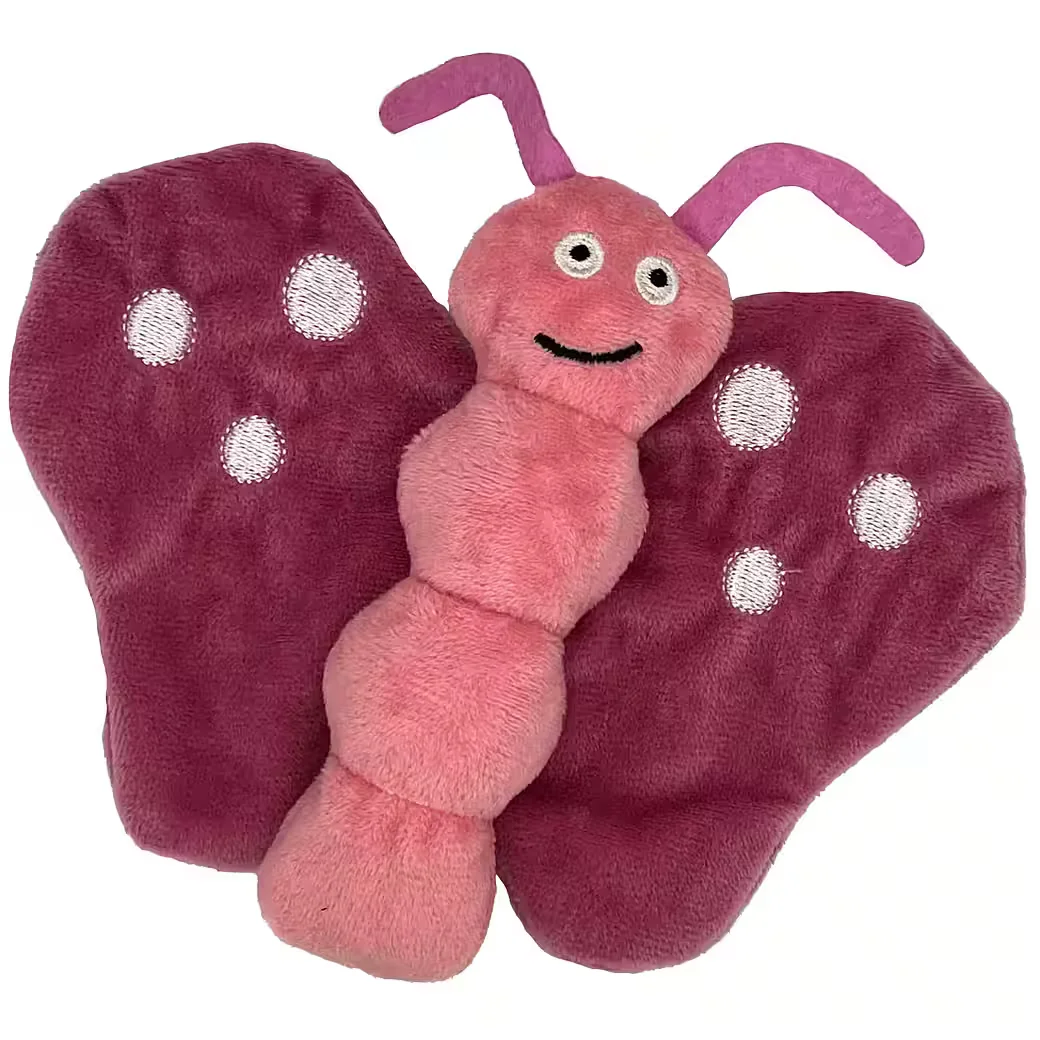 AUMÜLLER Katzenspielzeug Schmetterling Viola Plüschtier zum Schmusen