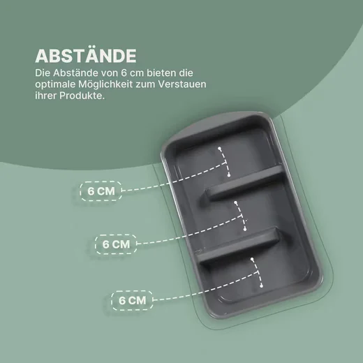 PRO HOME Küchenorganizer Set mit 3 Fächern Aufbewahrungsbox