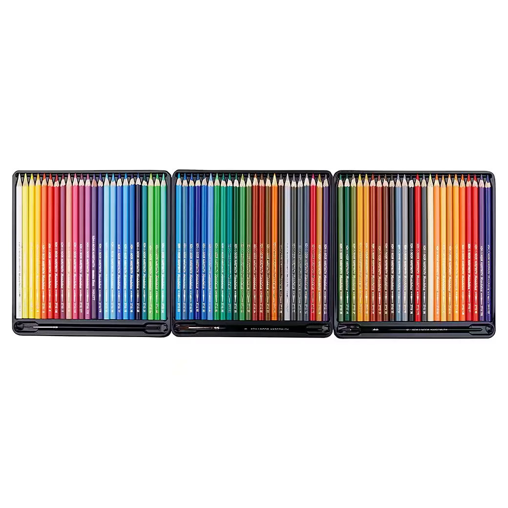 Koh-I-Noor Aquarellfarbstifte 72er Set mit Spitzer und Pinsel