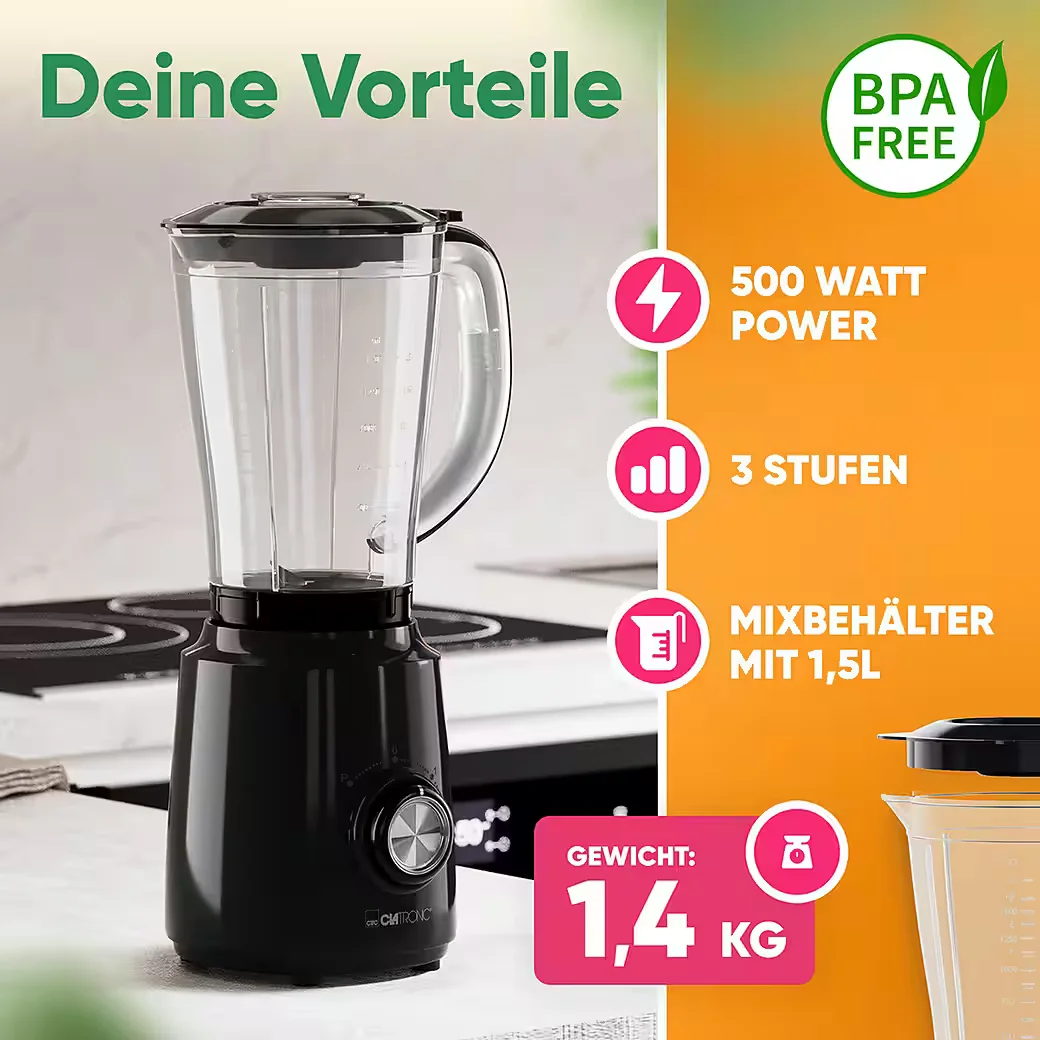 Clatronic Standmixer UM 3845 Mixer Smoothie Maker