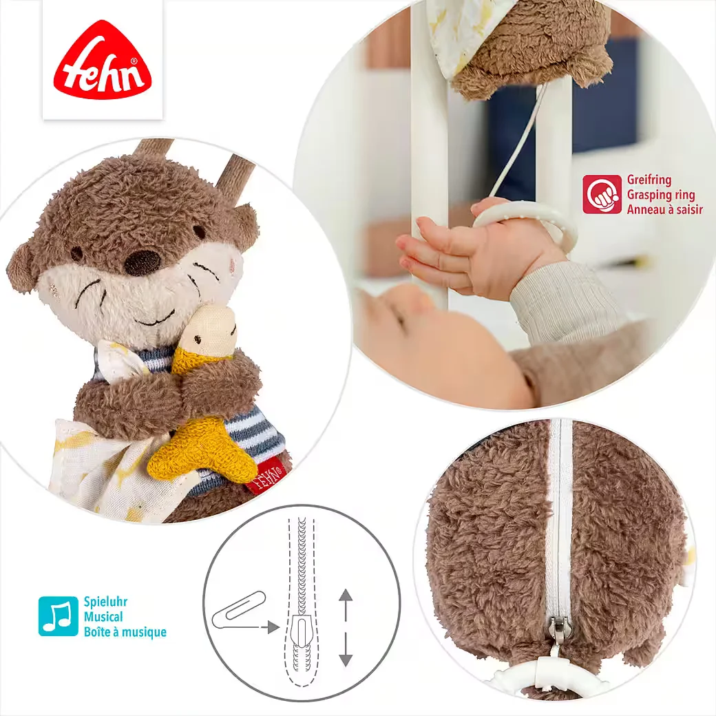 FEHN Mini Spieluhr Otter Theo für Babys