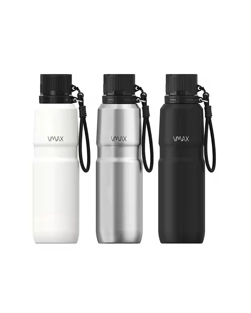 VMAX Thermoflasche Trinkflasche 650 ml mit One Push to Open Verschluss