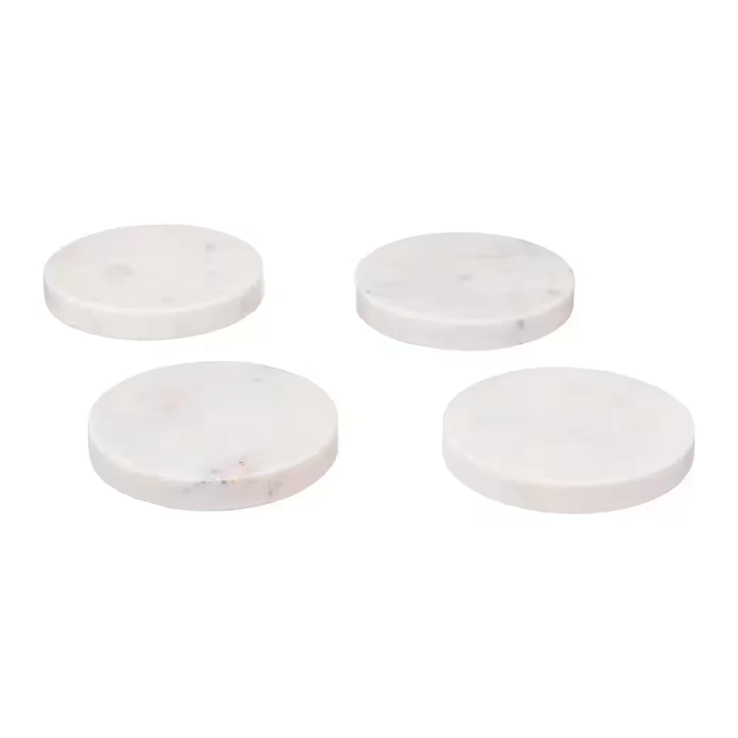 SECRET DE GOURMET Glasuntersetzer MARBLE 10 cm 4er Set