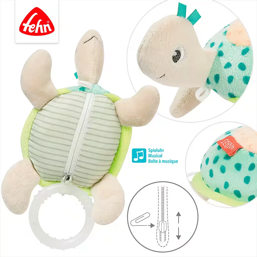 FEHN Spieluhr Meereskinder Schildkröte Baby Musik Kuscheltier