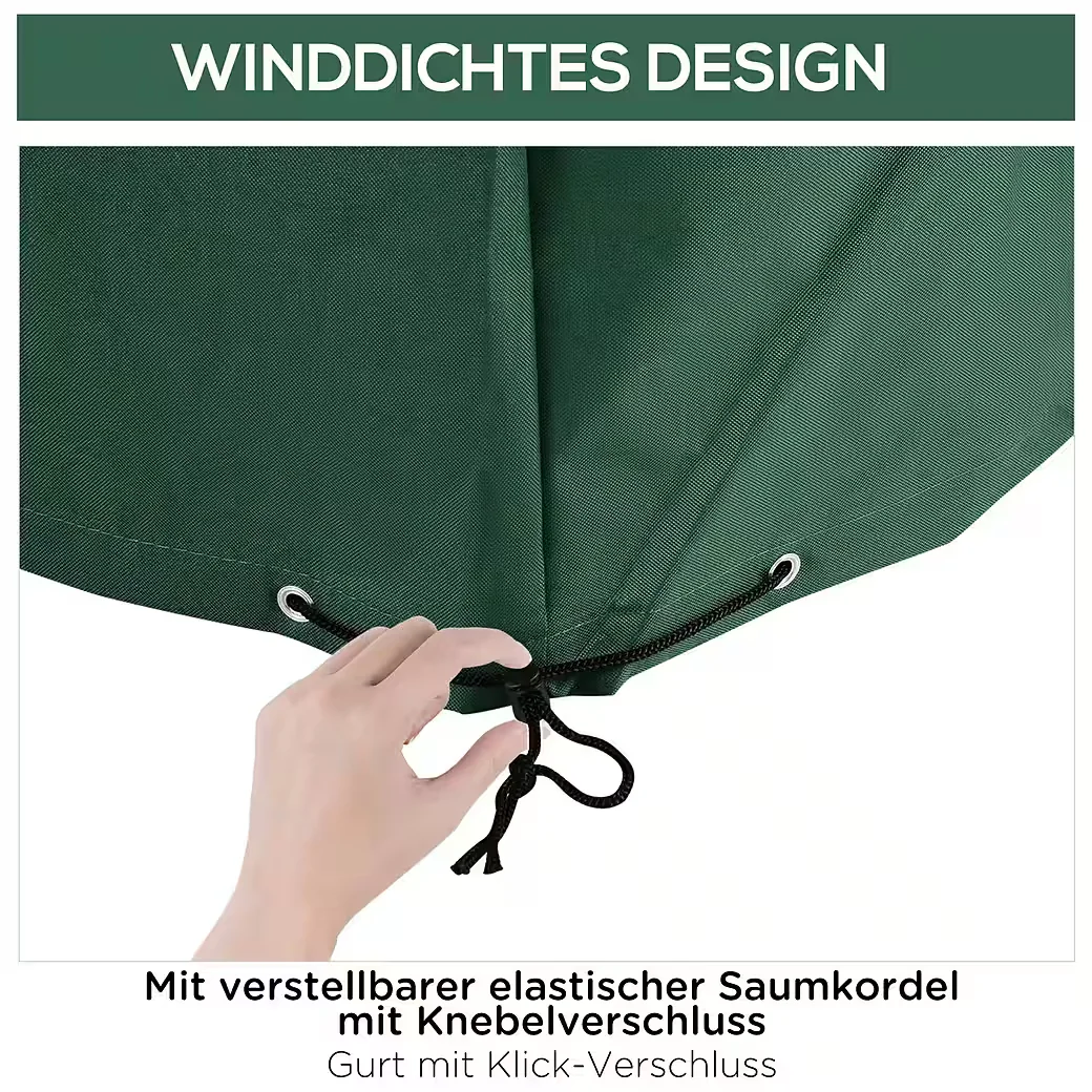BLINGBIN Gartenmöbel Schutzhülle Abdeckung 600D Oxford 135x135x75 cm